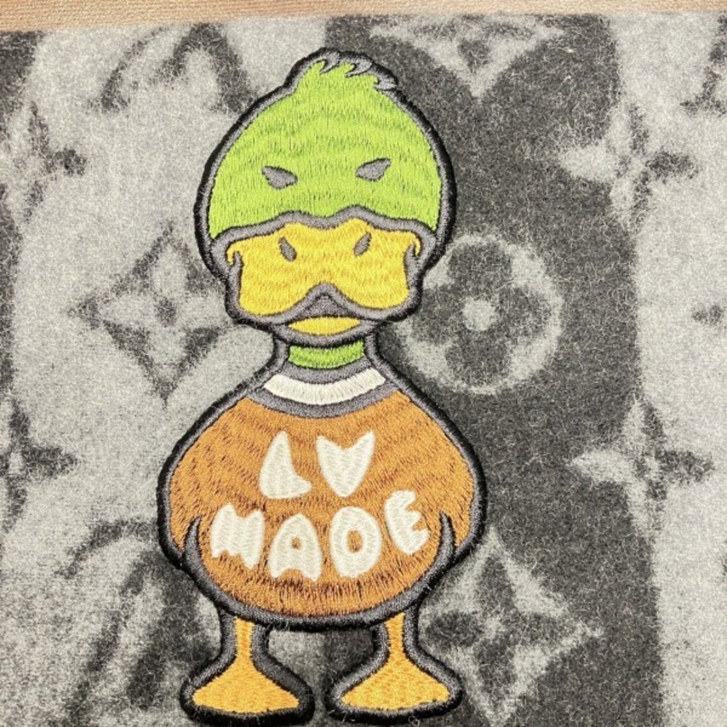 LV Monogram Scarf GreyBlack
