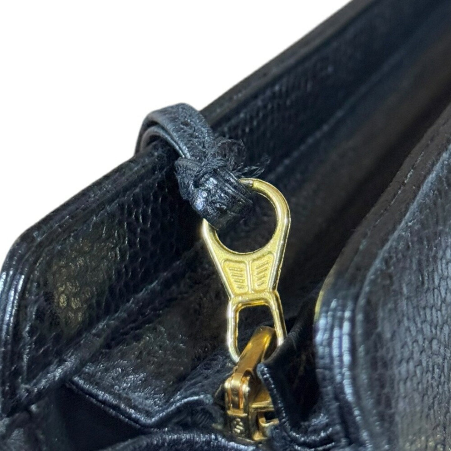 Chanel Caviar Leather Shoulder Bag Black