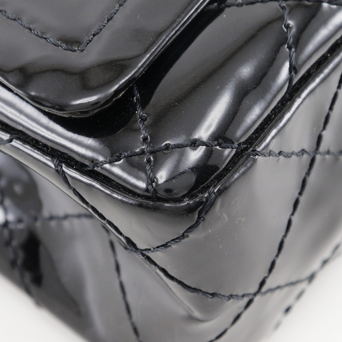 Chanel Classic Double Flap Patent Leather Shoulder Bag