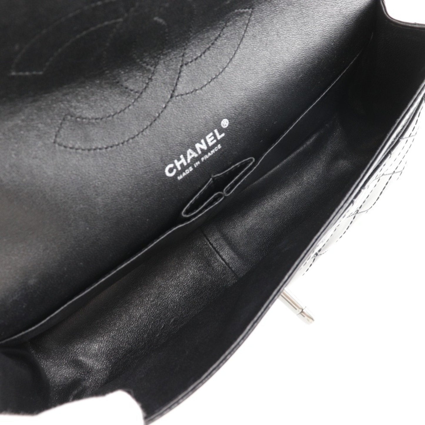 Chanel Classic Double Flap Patent Leather Shoulder Bag