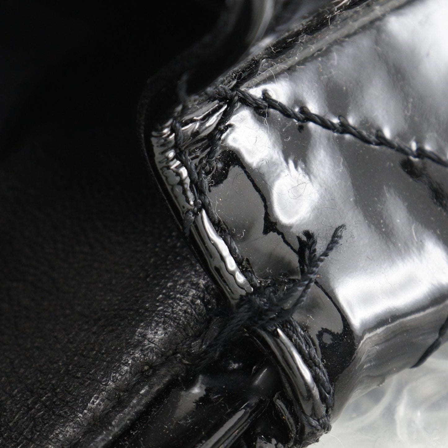 Chanel Classic Double Flap Patent Leather Shoulder Bag