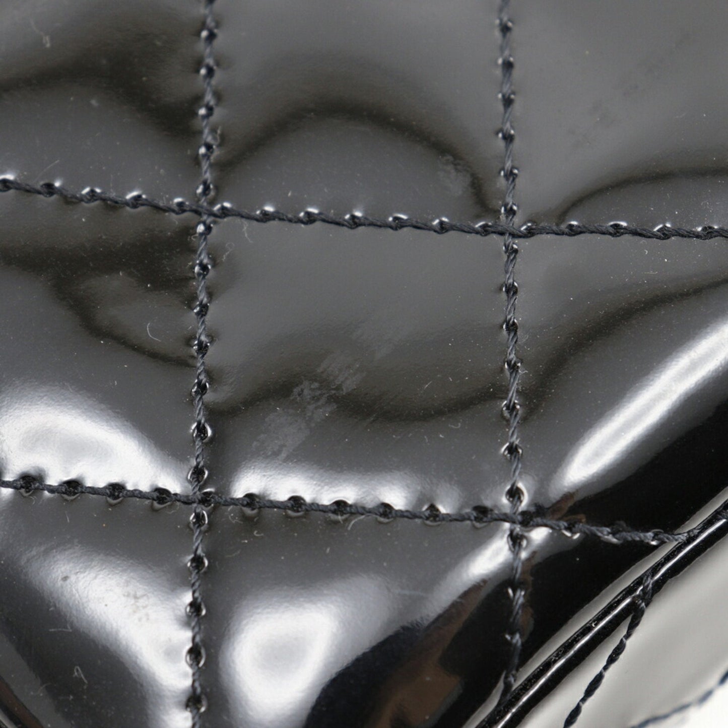 Chanel Classic Double Flap Patent Leather Shoulder Bag