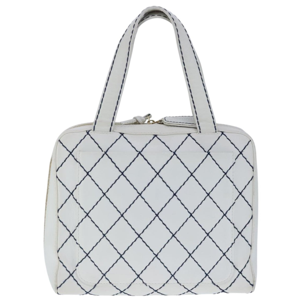 Chanel Stitched Leather Tote Bag