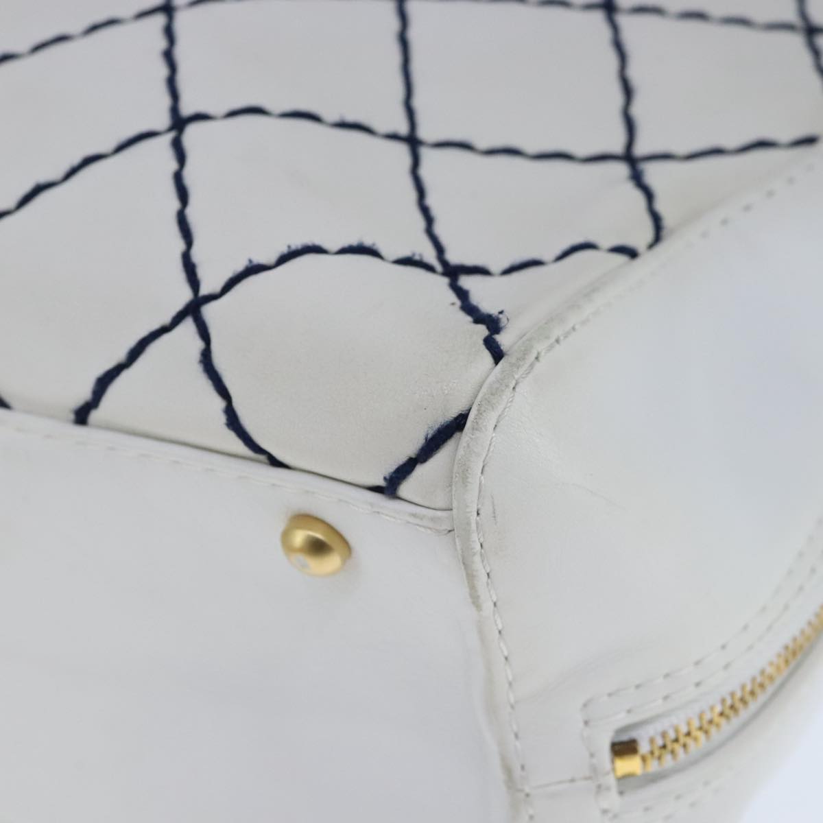 Chanel Stitched Leather Tote Bag