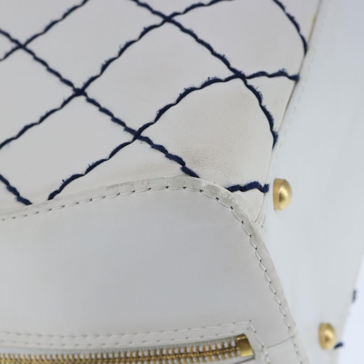 Chanel Stitched Leather Tote Bag