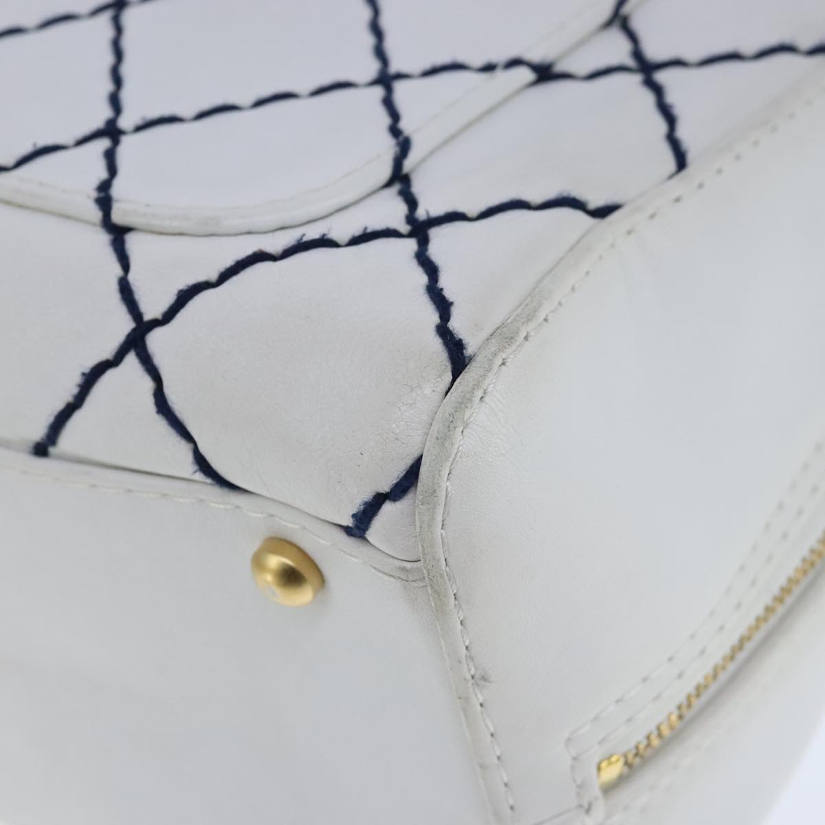 Chanel Stitched Leather Tote Bag