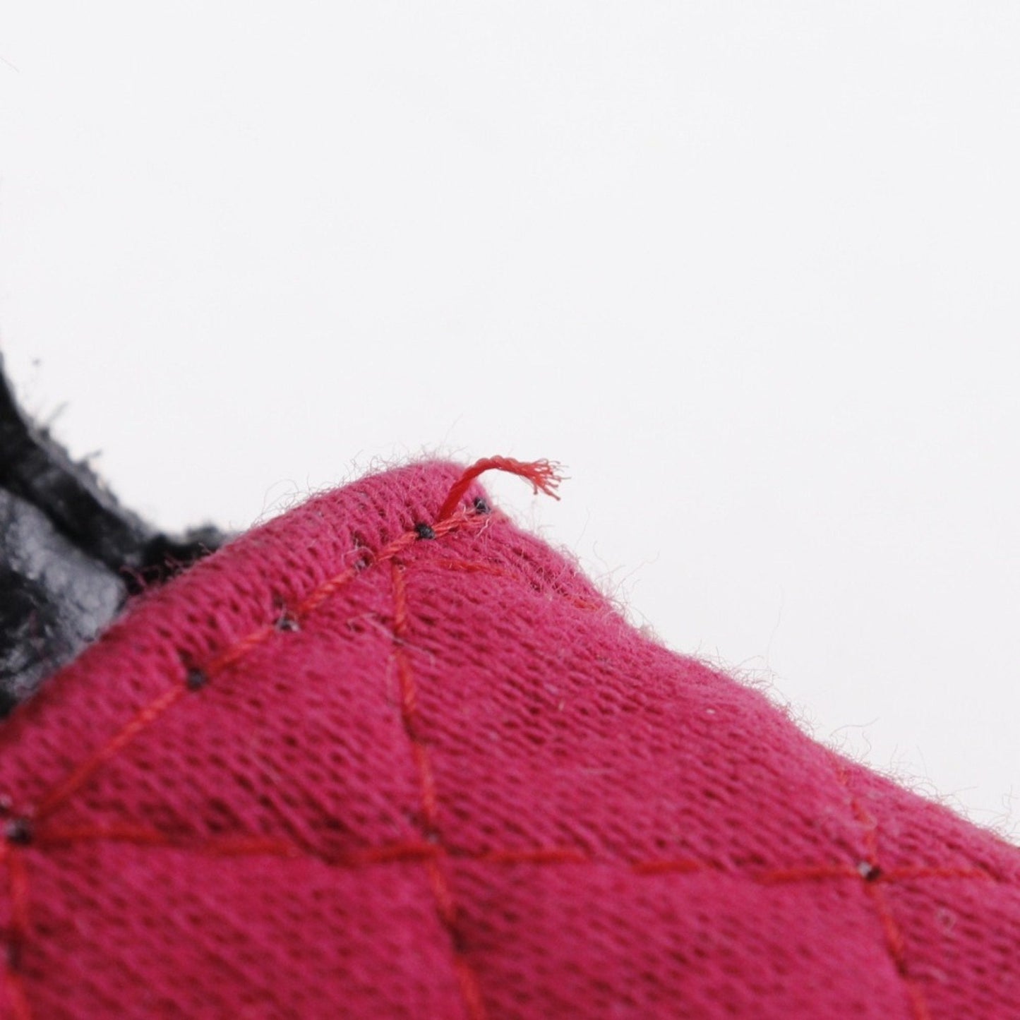Chanel Quilted Chain Bag  Red Knit