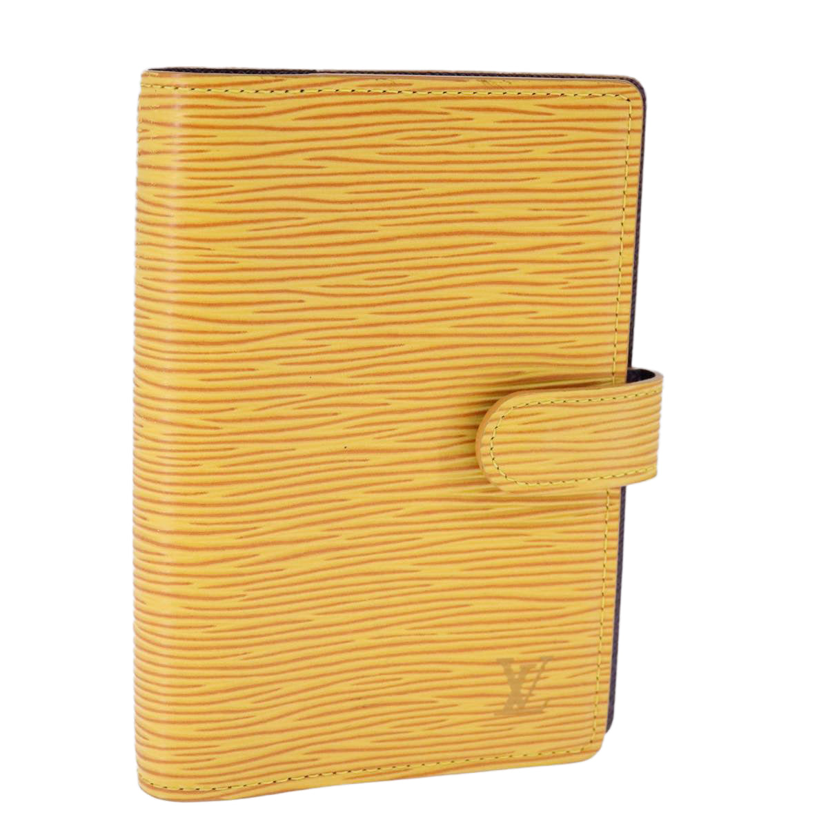 Leather Agenda with Storage Pocket and Metal Fittings