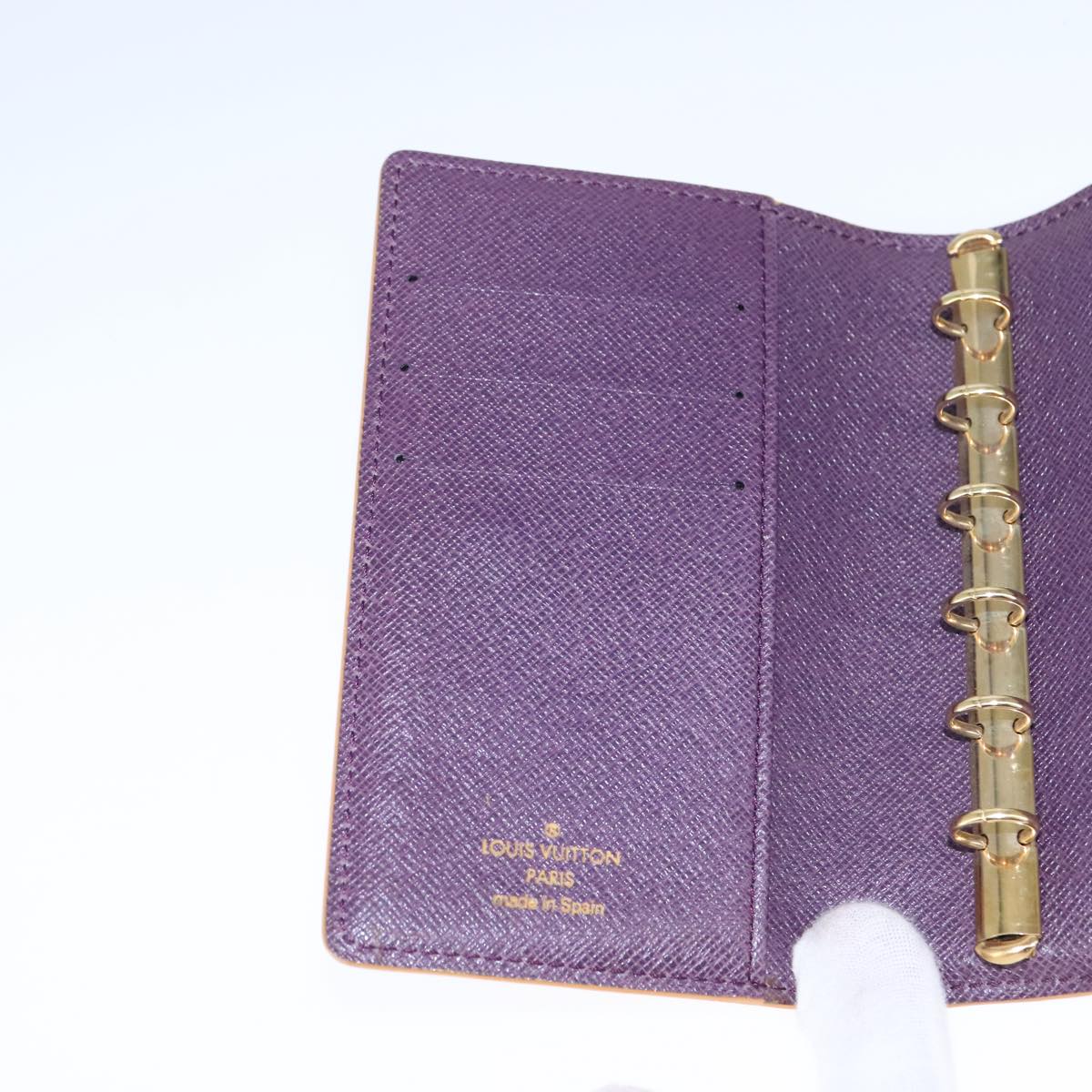 Leather Agenda with Storage Pocket and Metal Fittings