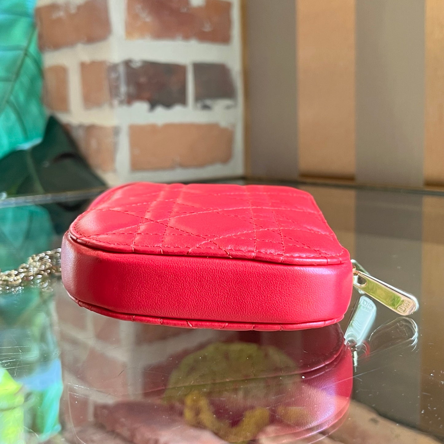 CHRISTIAN DIOR Lady Dior Call'in Dior Cannage Lambskin Crossbody Bag