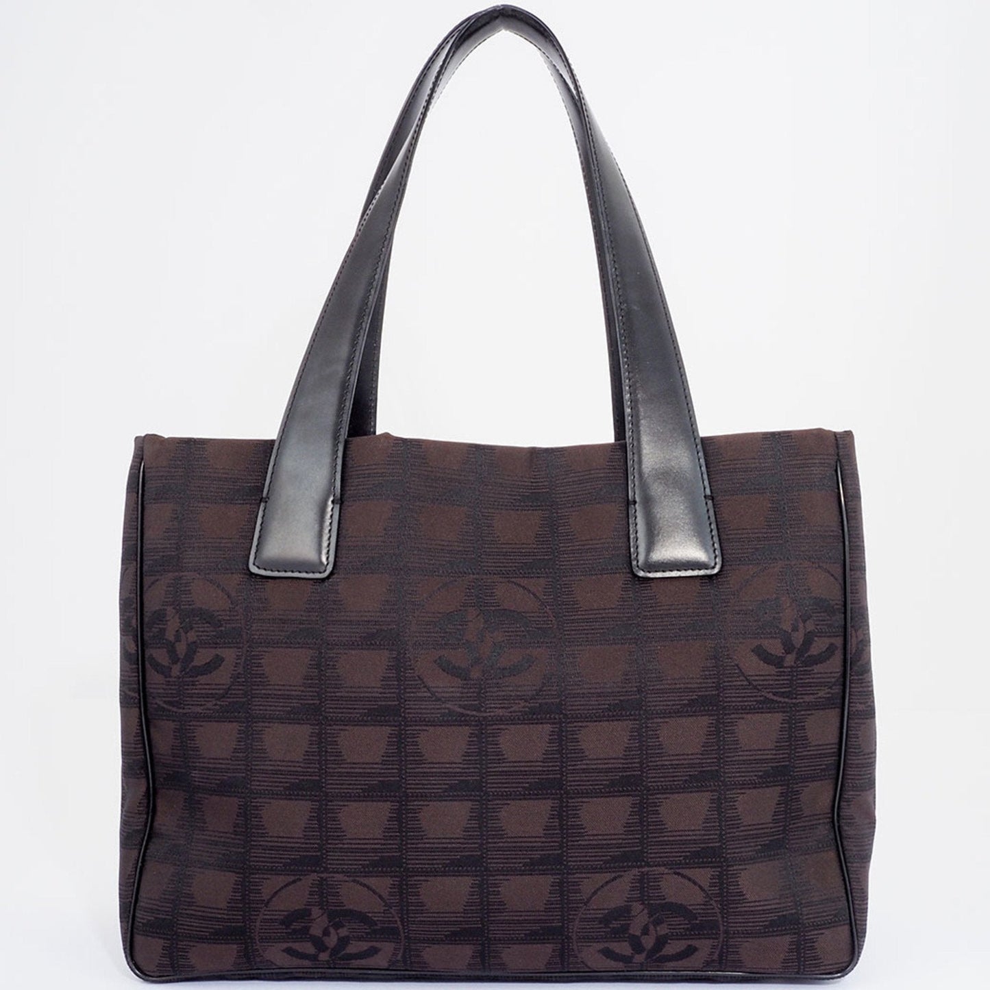 Chanel Geometric Pattern Tote Canvas Tote Bag