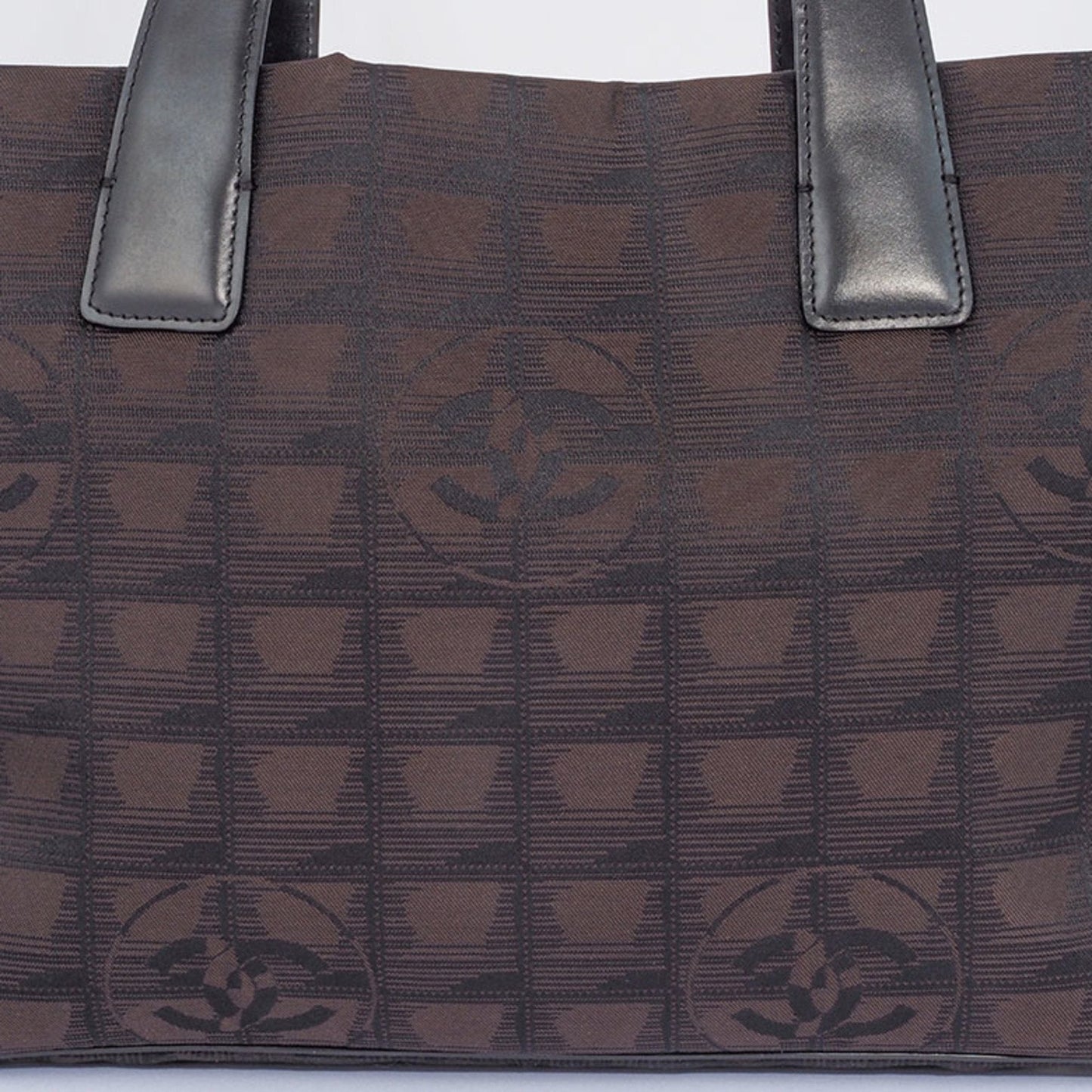 Chanel Geometric Pattern Tote Canvas Tote Bag