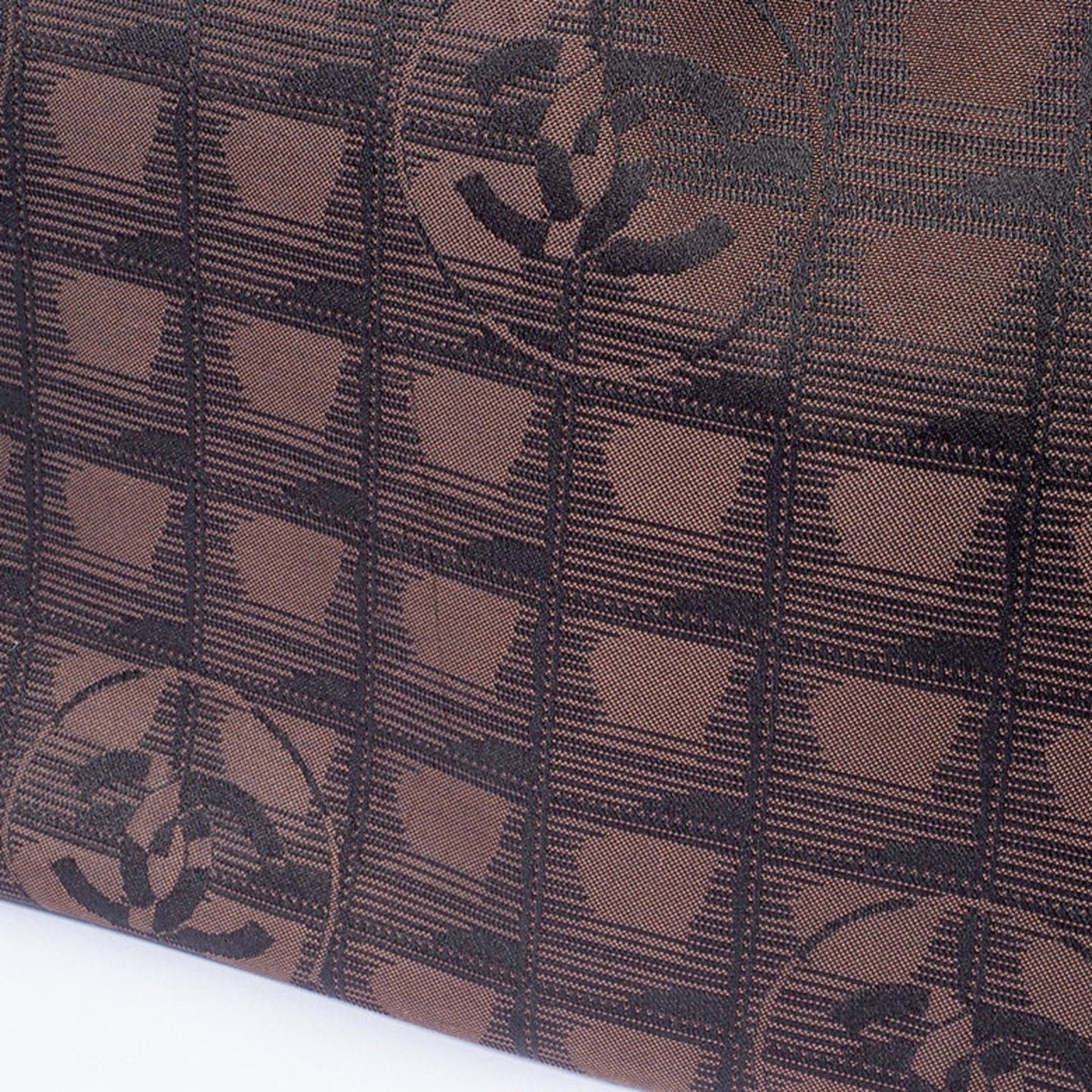 Chanel Geometric Pattern Tote Canvas Tote Bag
