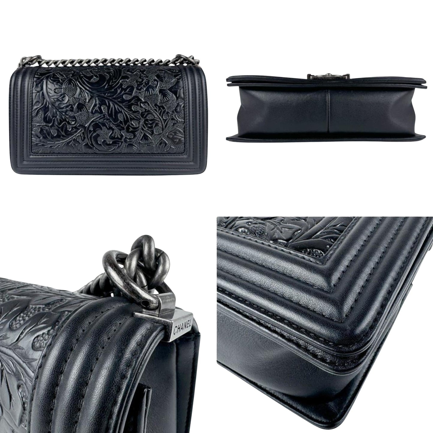 Chanel Boy Bag Embossed Calfskin
