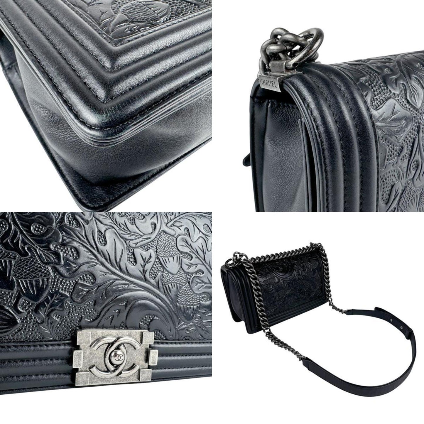 Chanel Boy Bag Embossed Calfskin