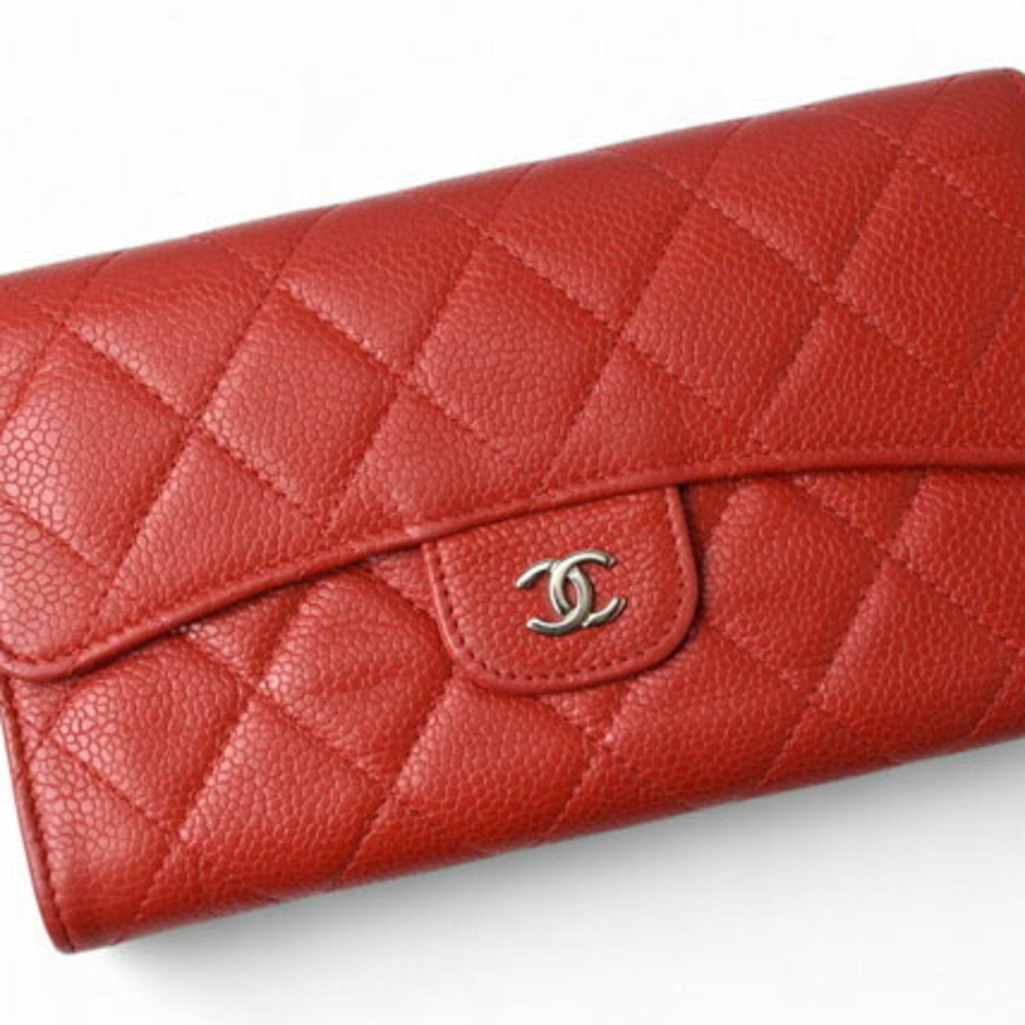 Chanel Matelasse Leather Wallet with Box and Dust Bag