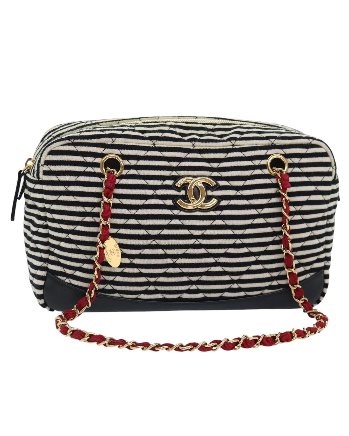 CHANEL Matelasse Chain Shoulder Bag with CC Logo