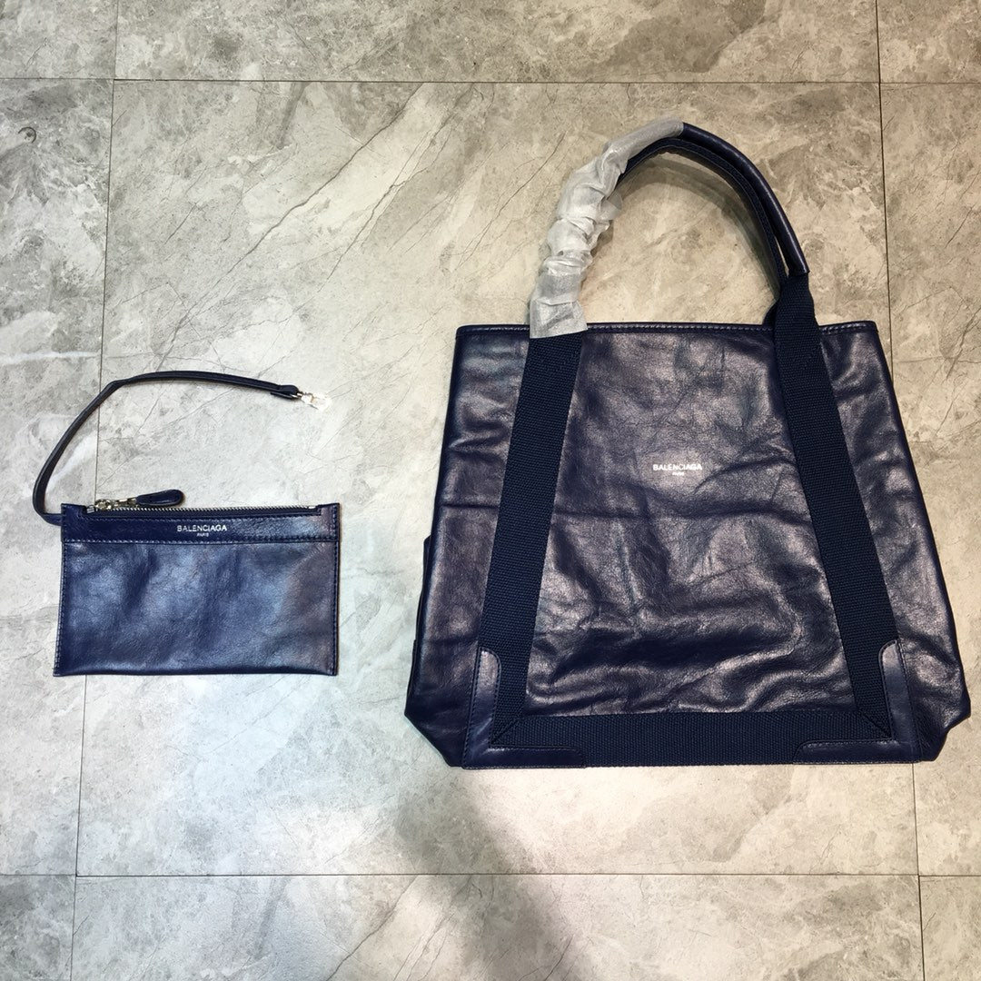 Balen Navy MeGLAMIum Cabas Tote Bag In Blue, For Women,  Bags 14.1in/36cm