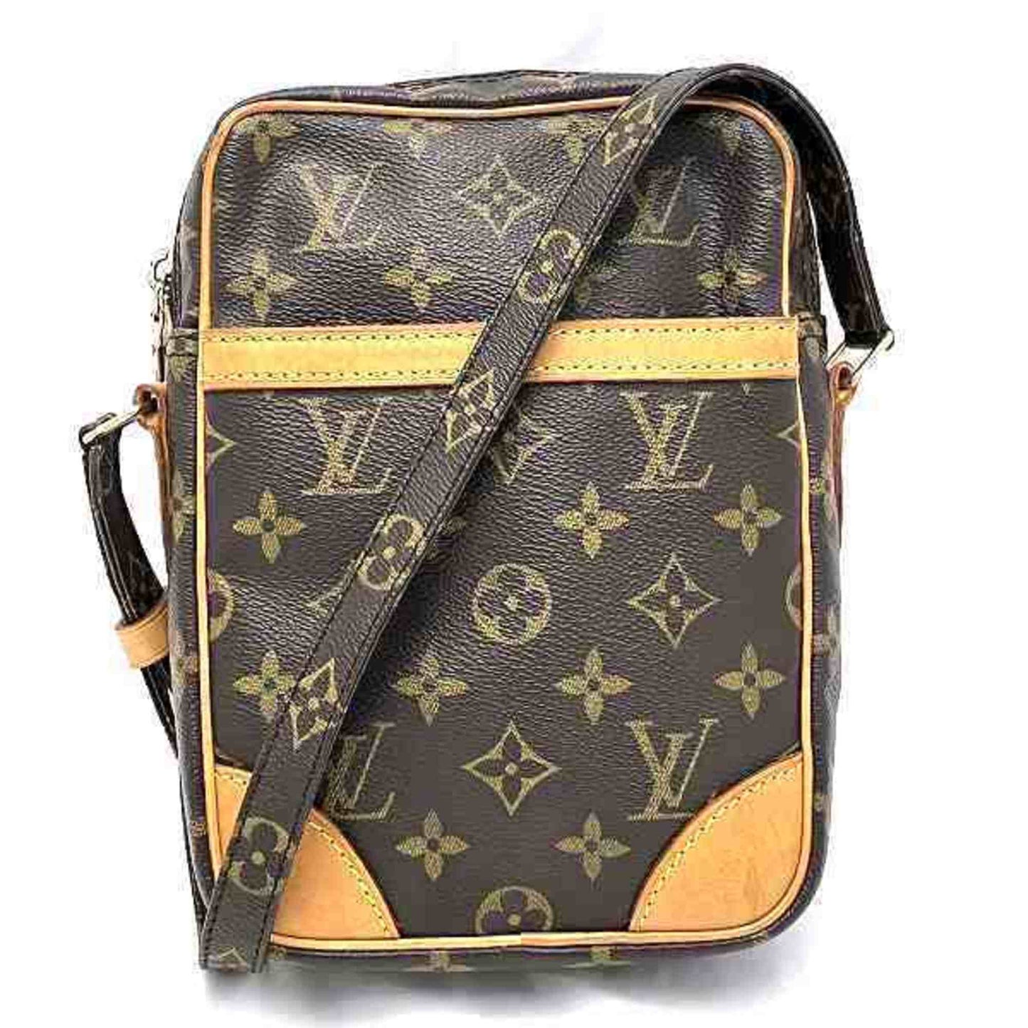 Canvas Shoulder Bag with Slight Rubbed Corners and Slight Scratches