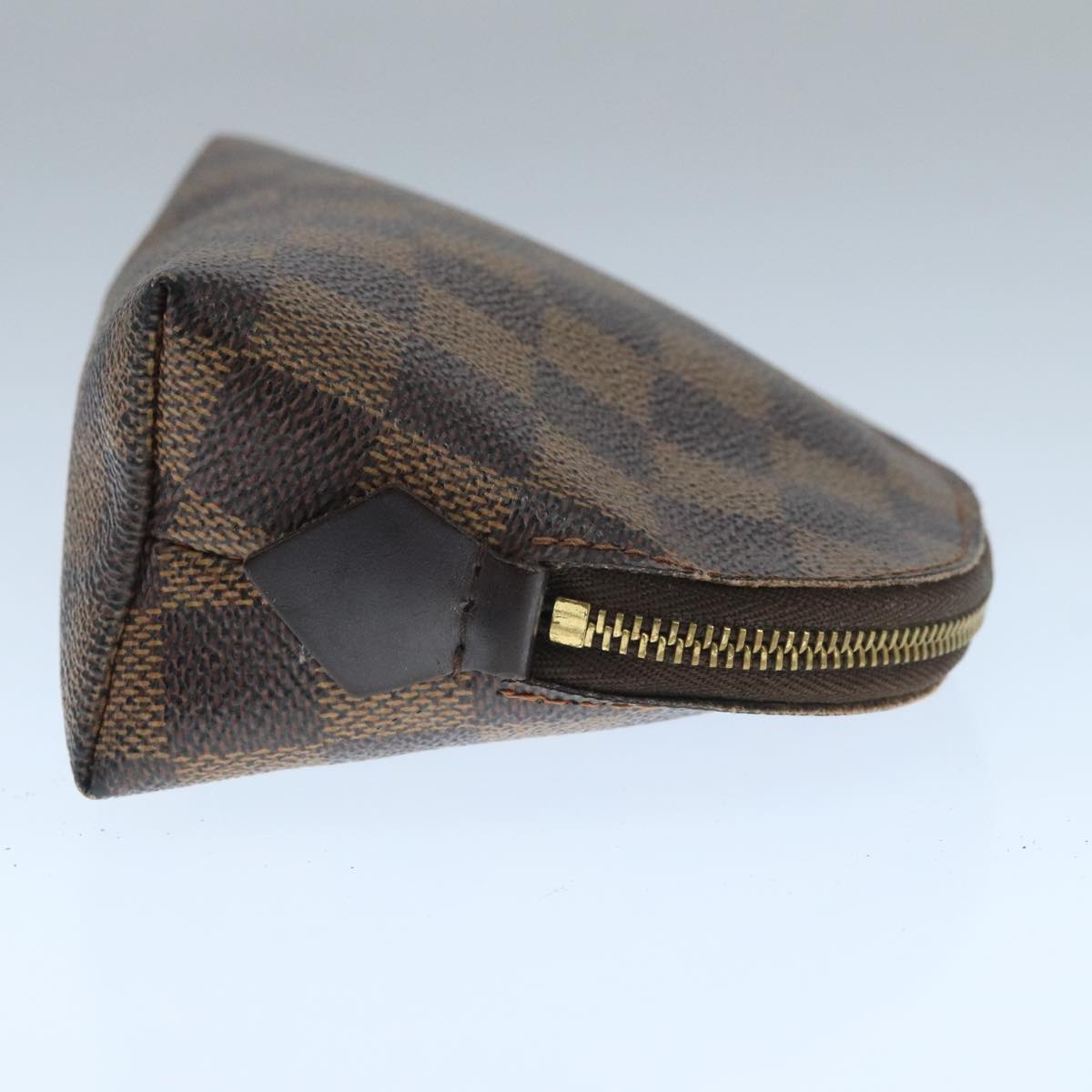 Cosmetic Canvas Pouch with Metal Fittings