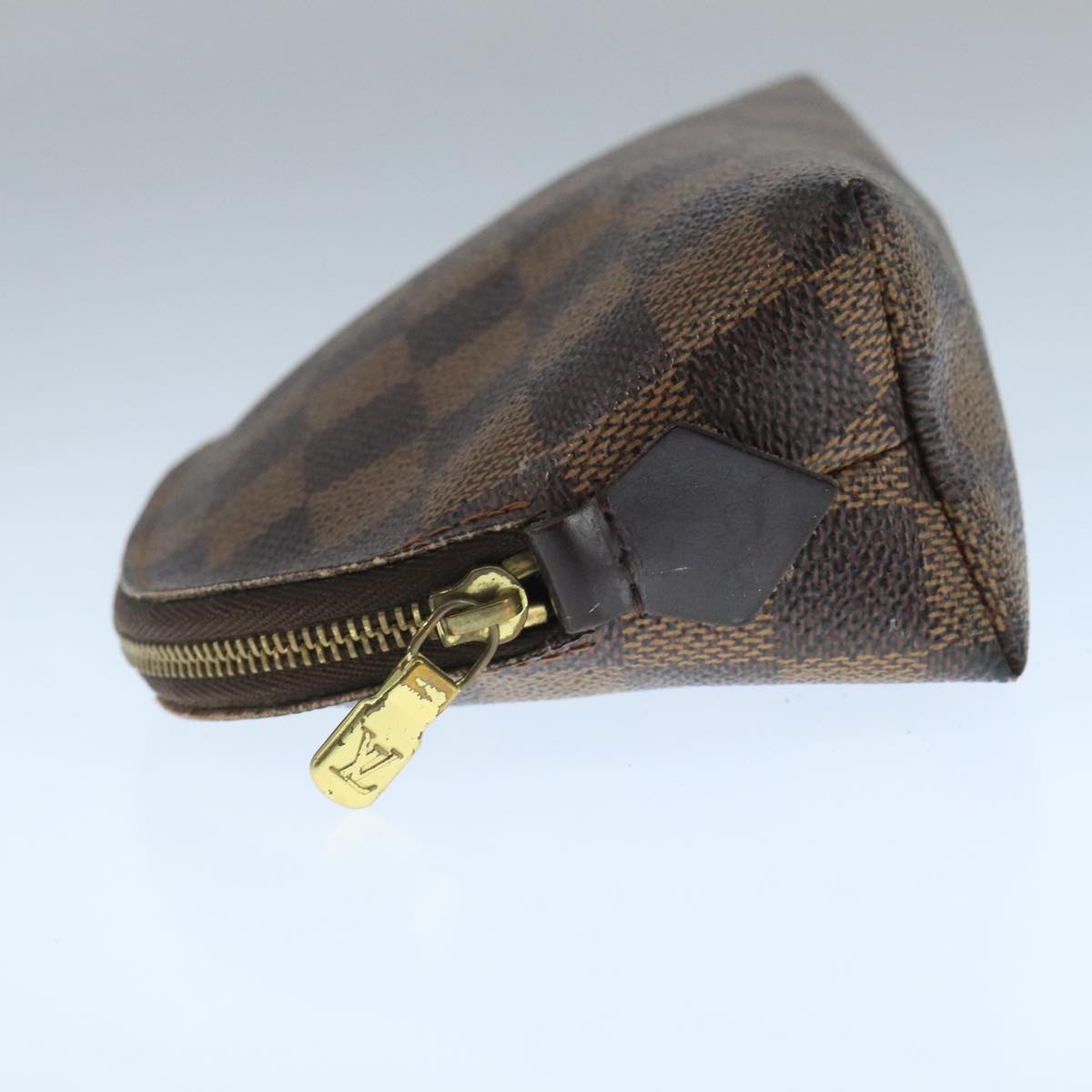 Cosmetic Canvas Pouch with Metal Fittings