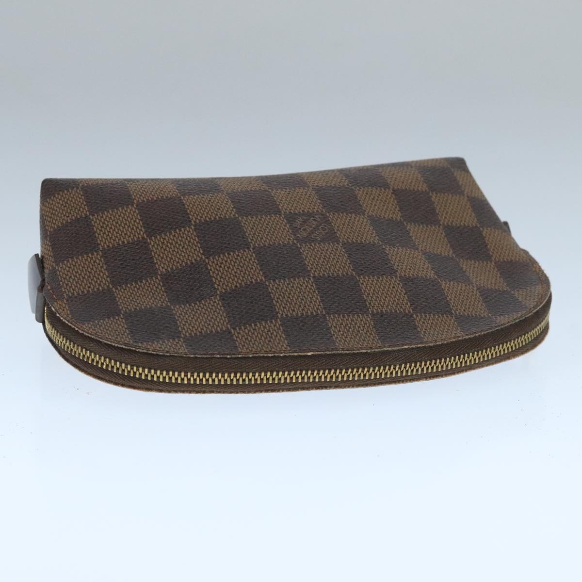 Cosmetic Canvas Pouch with Metal Fittings
