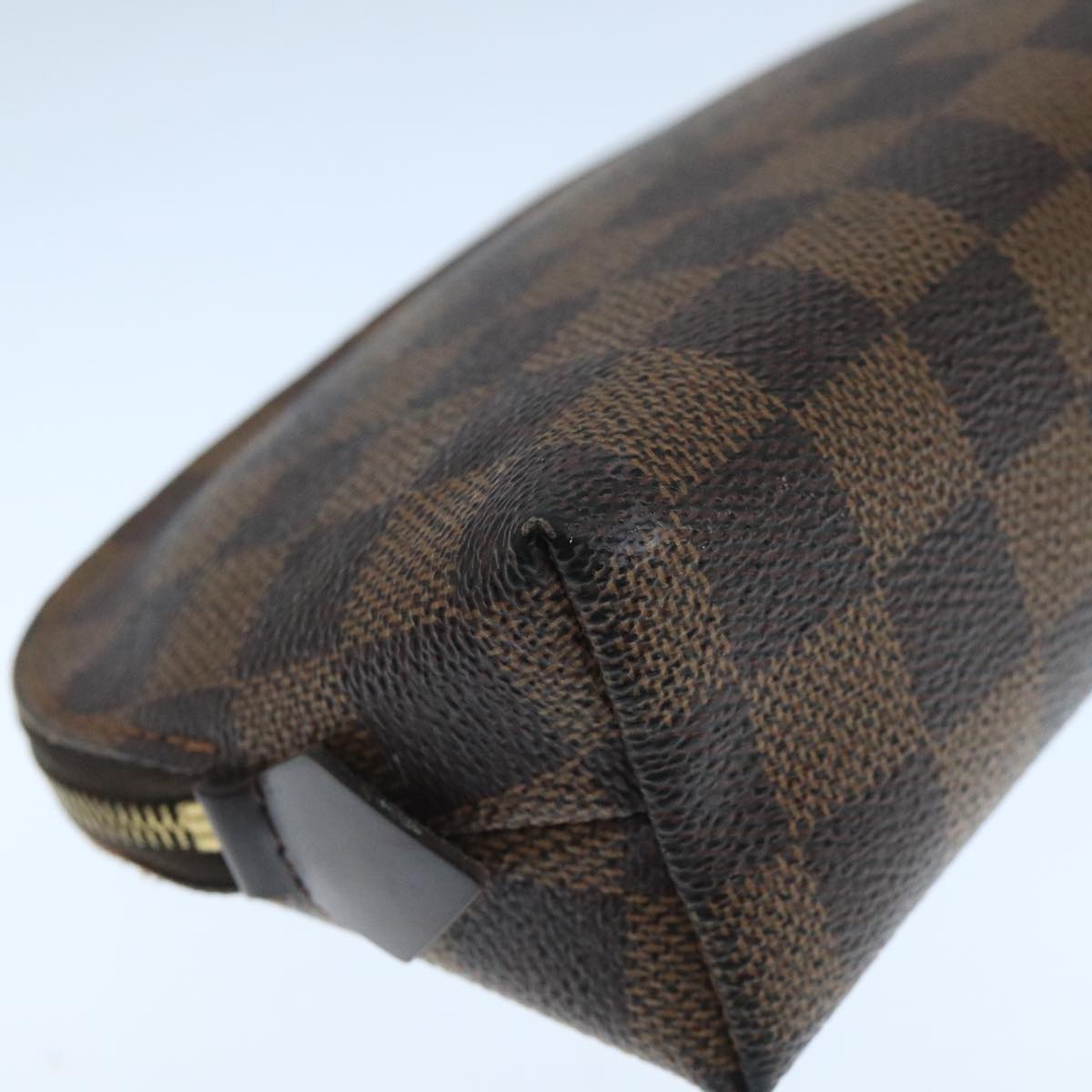 Cosmetic Canvas Pouch with Metal Fittings