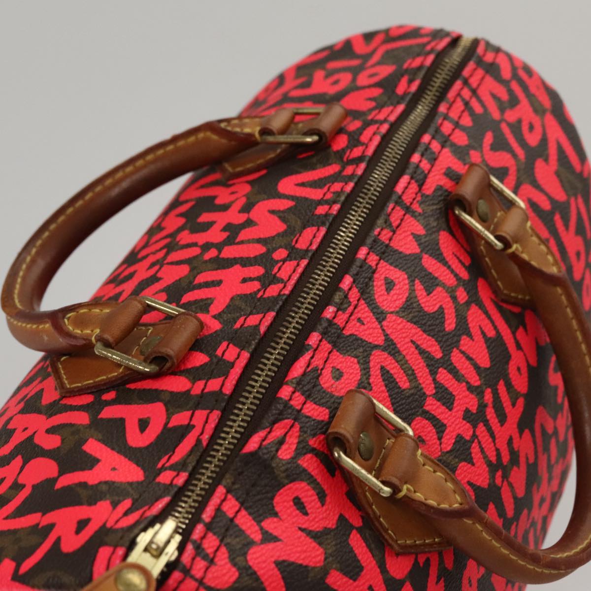 Canvas Speedy Bag with Dust Bag and Serial Number