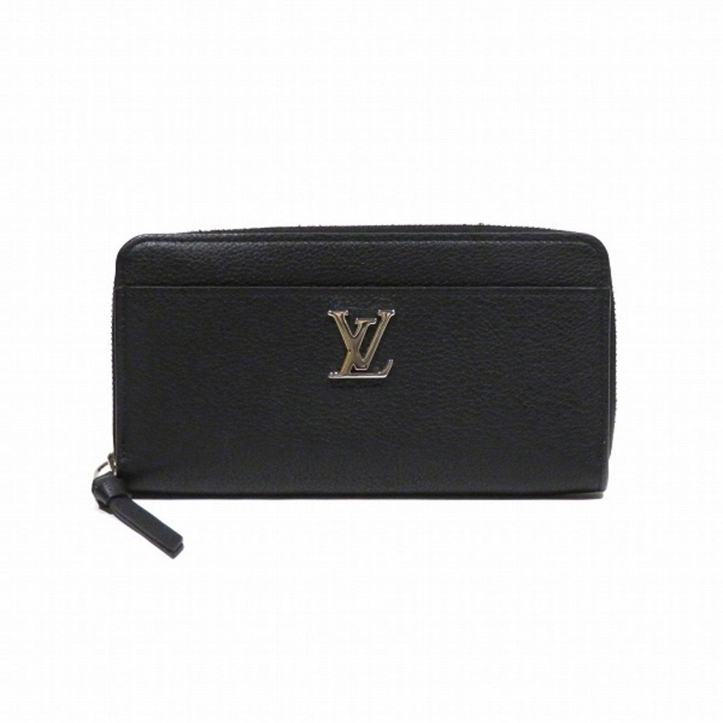 Lockme Leather Wallet with Sleek Design and Slightly Worn Look