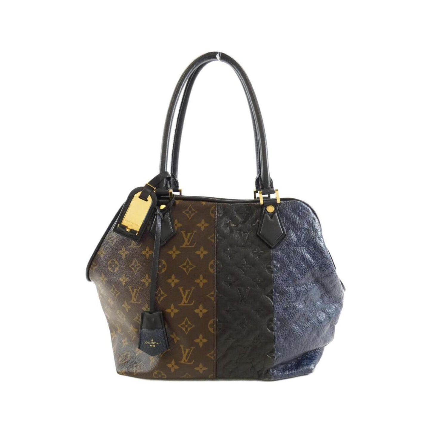 Luxury Canvas Tote Bag with Clochette and Padlock