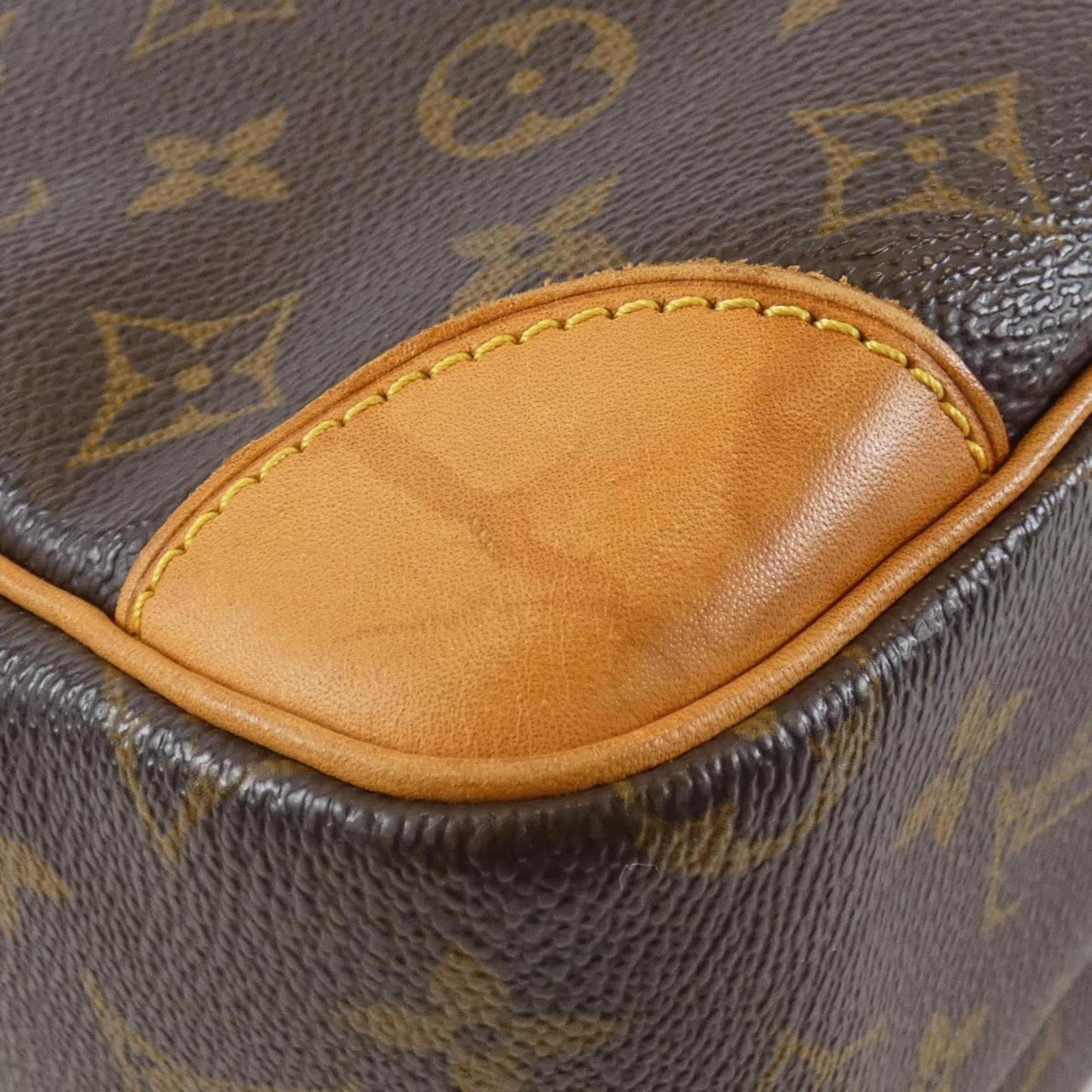 Canvas Shoulder Bag with Good Condition and Slightly Rubbed Corners