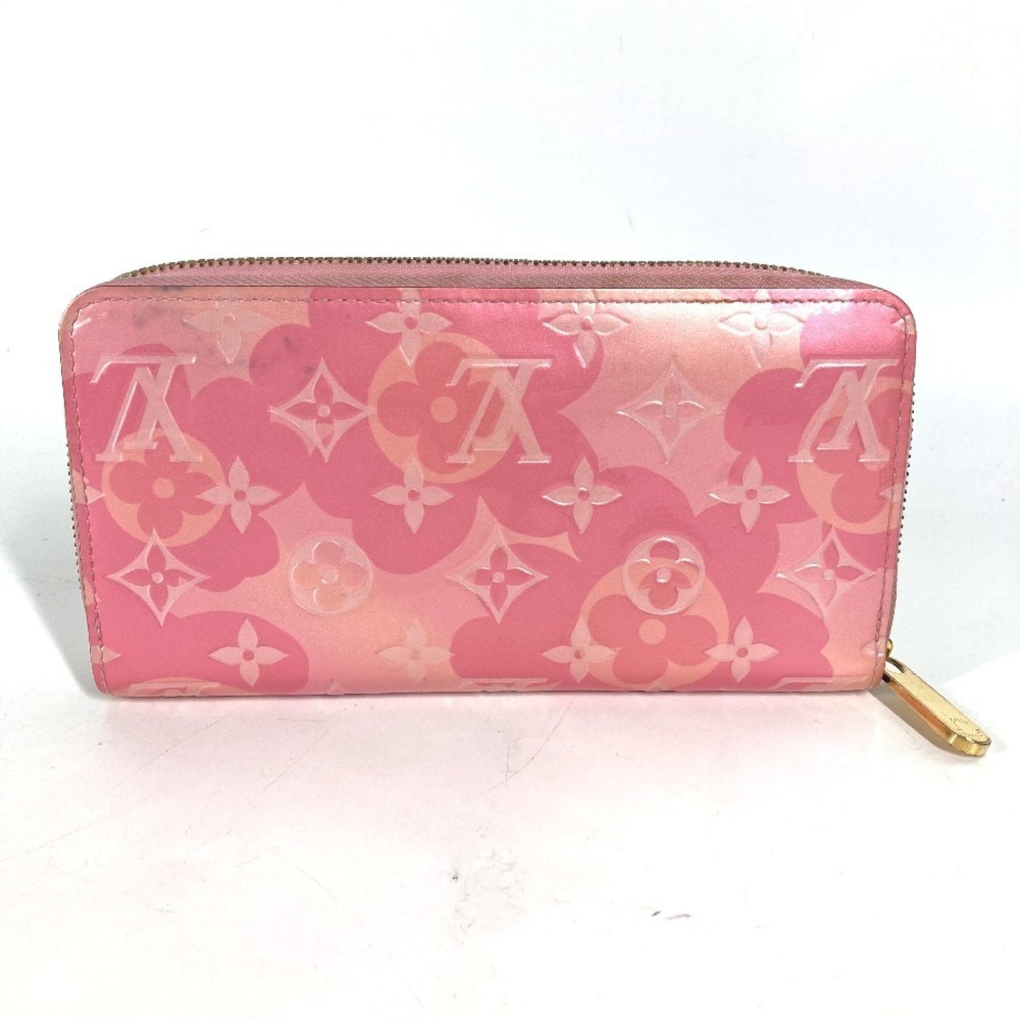 Patent Leather Zippy Wallet with Multiple Compartments