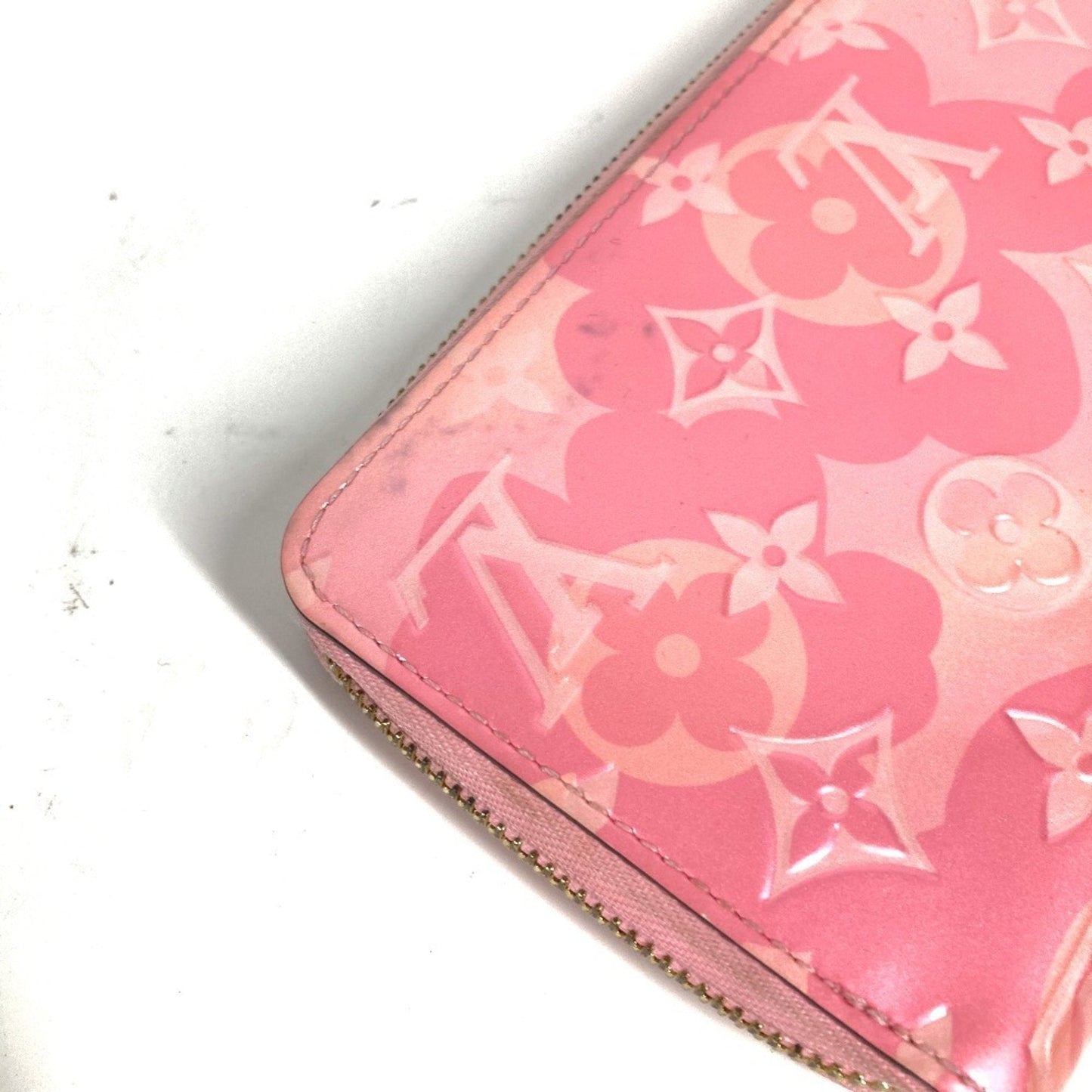Patent Leather Zippy Wallet with Multiple Compartments
