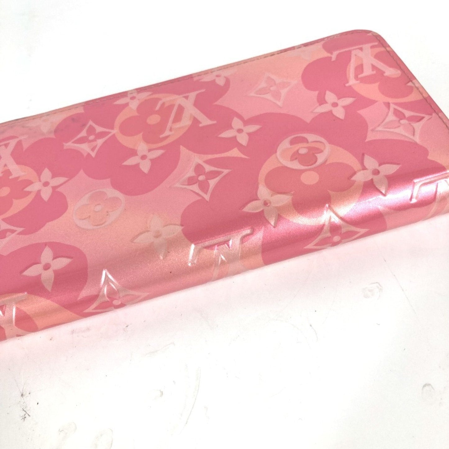 Patent Leather Zippy Wallet with Multiple Compartments