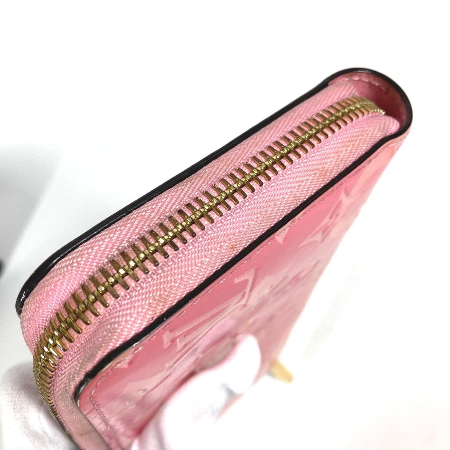 Patent Leather Zippy Wallet with Multiple Compartments