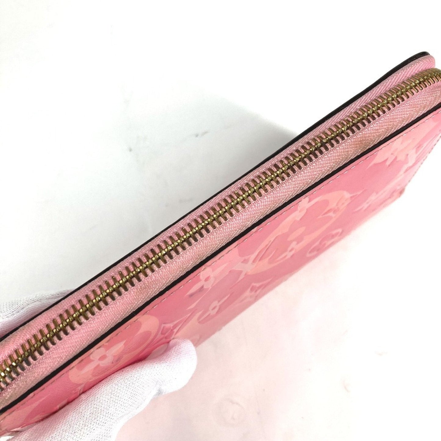 Patent Leather Zippy Wallet with Multiple Compartments