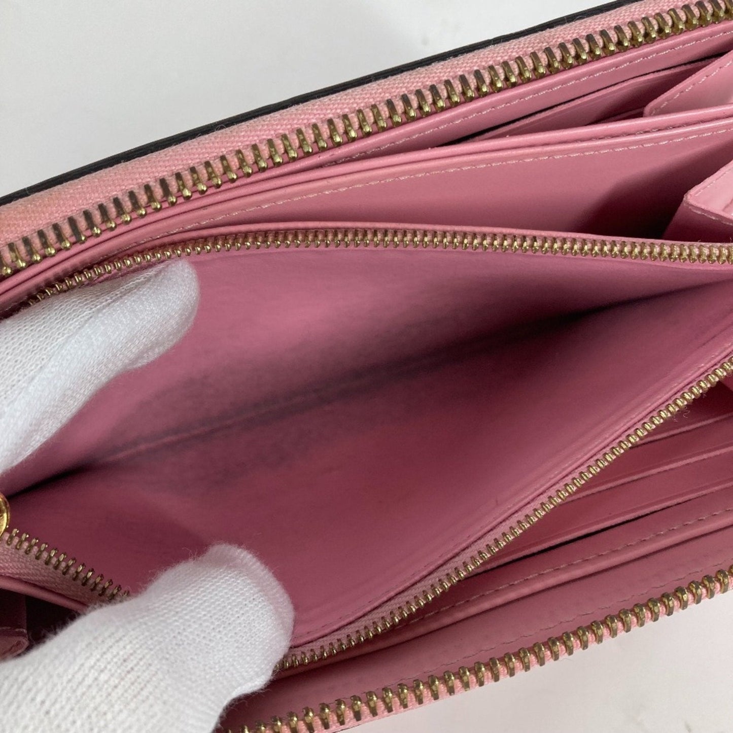 Patent Leather Zippy Wallet with Multiple Compartments