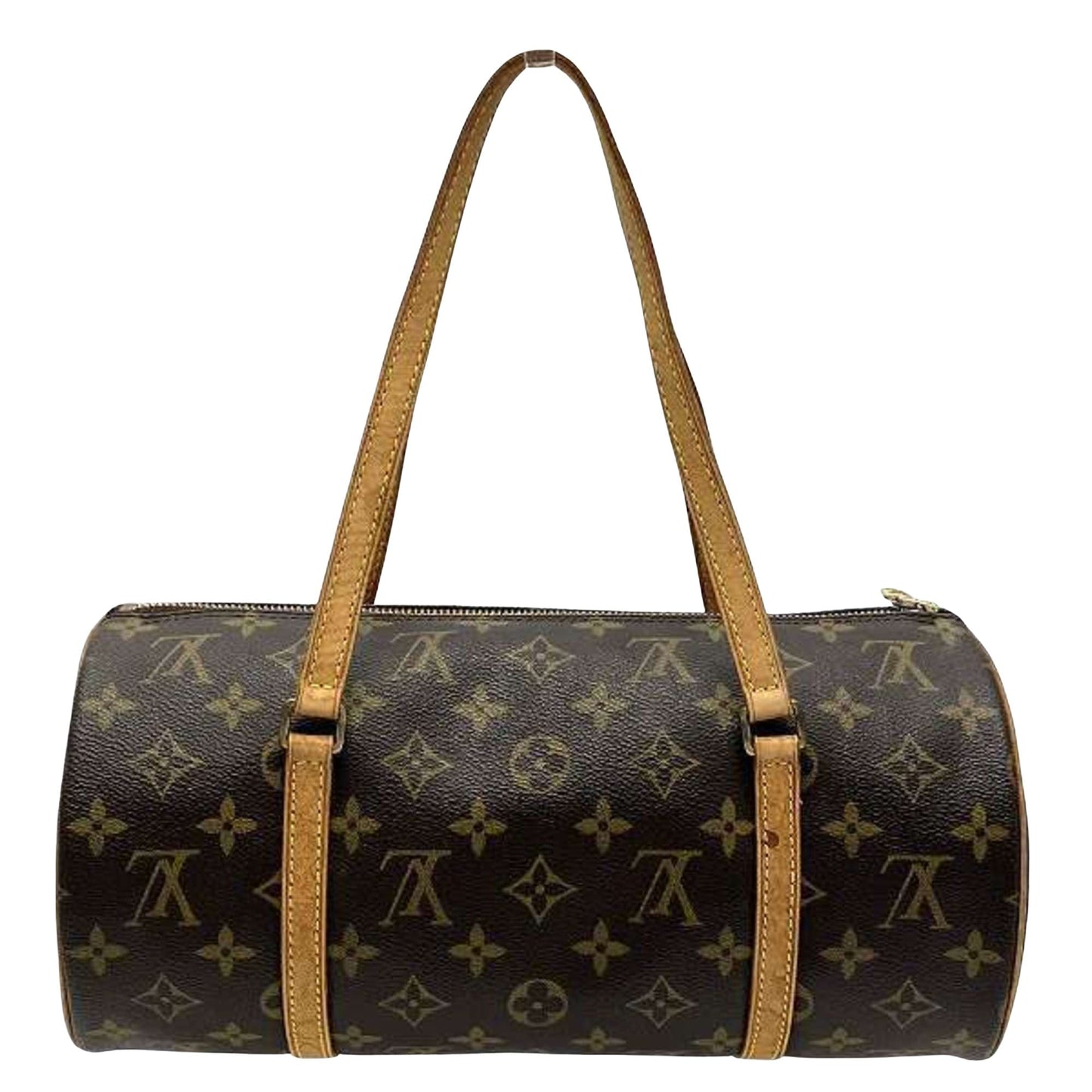 Canvas Papillon Handbag with Monogram Pattern