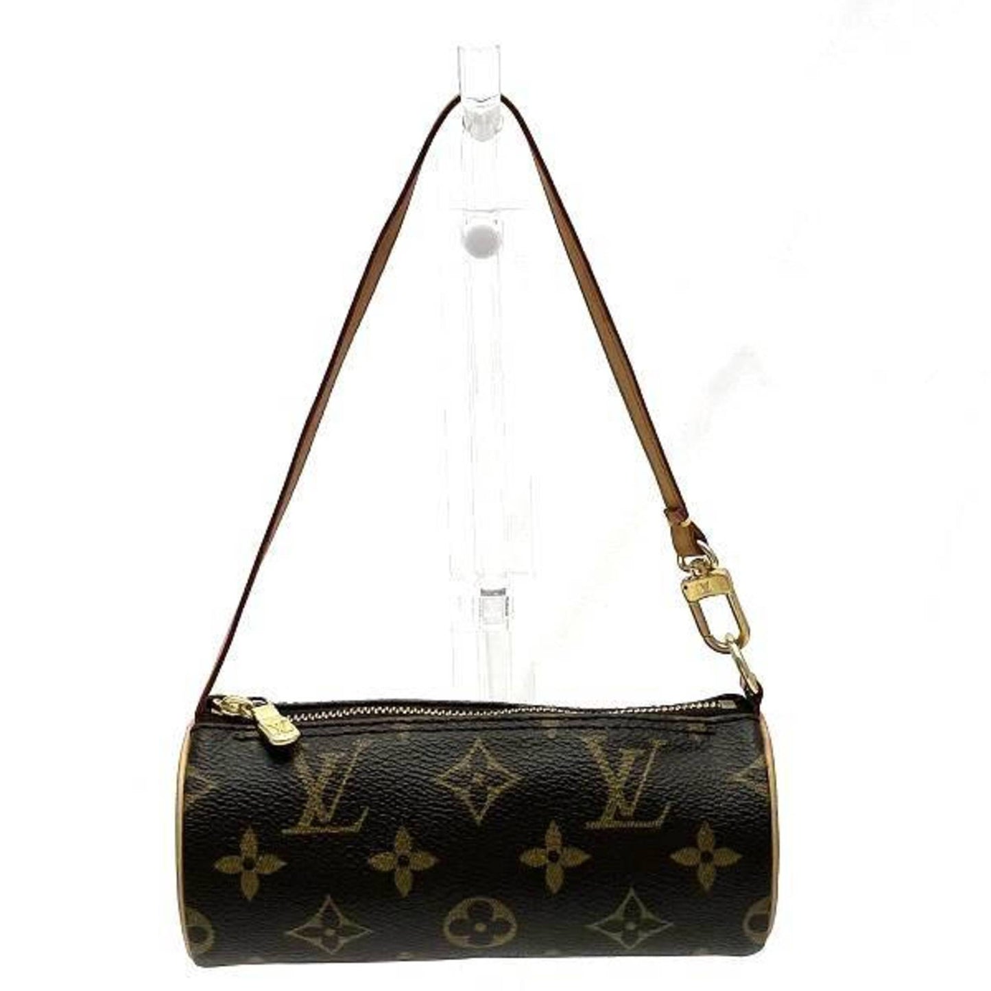 Canvas Papillon Handbag with Monogram Pattern