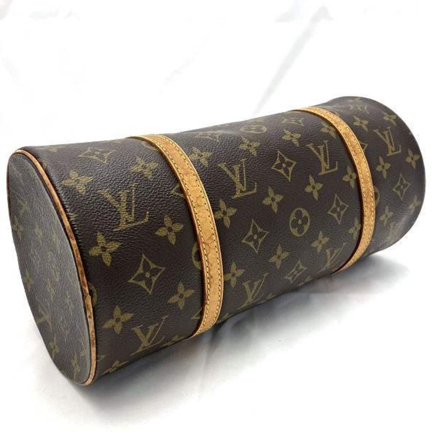 Canvas Papillon Handbag with Monogram Pattern