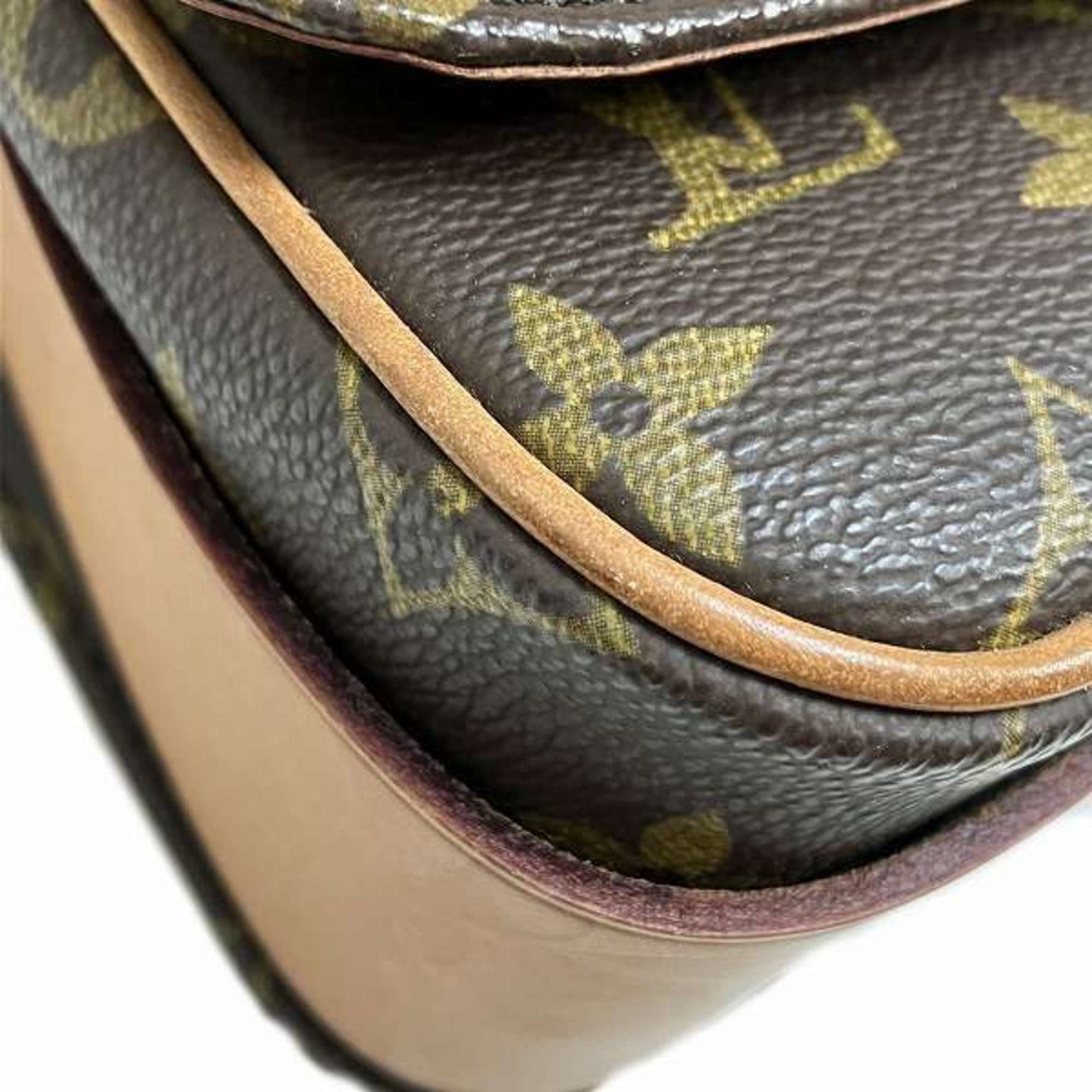 Cartouchiere Canvas Crossbody Bag with Dust Bag