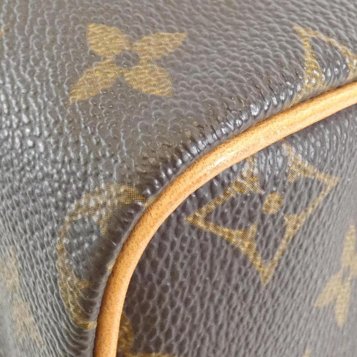 Canvas Speedy Bag with Key and Padlock