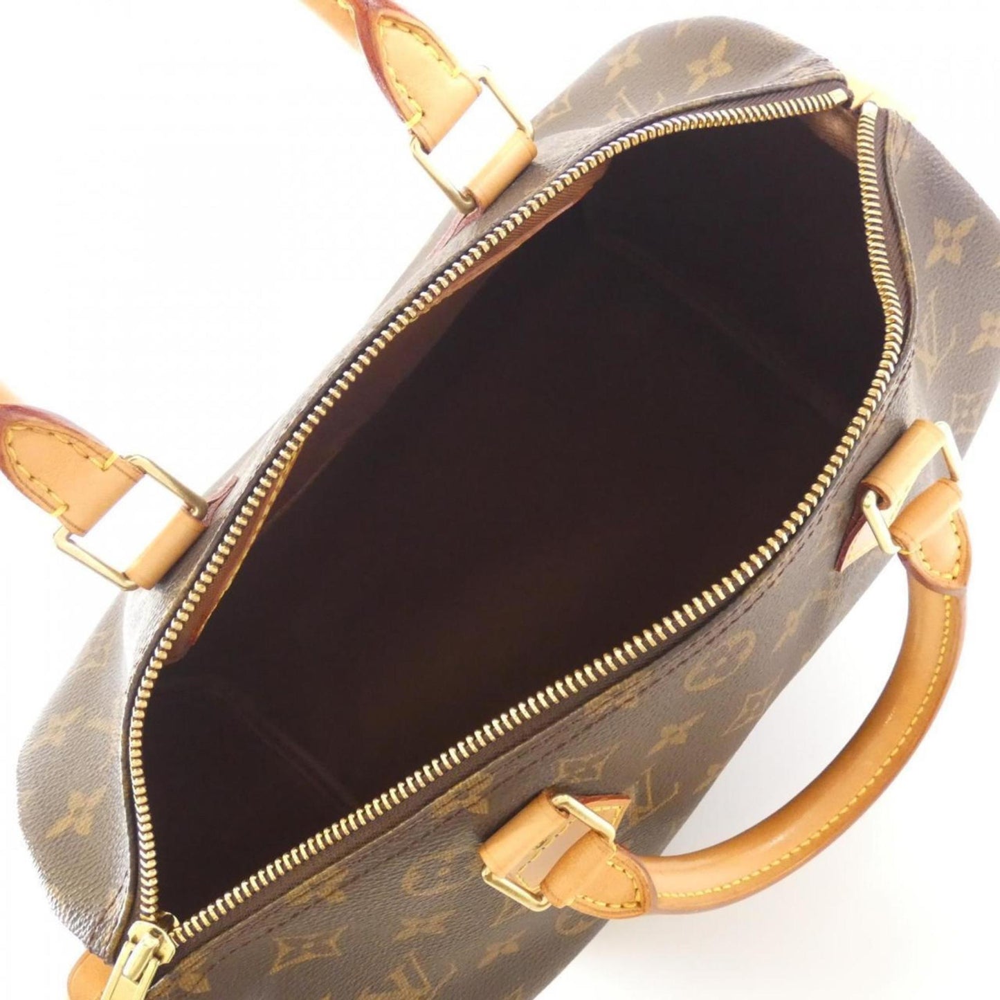 Canvas Speedy Bag with Key and Padlock