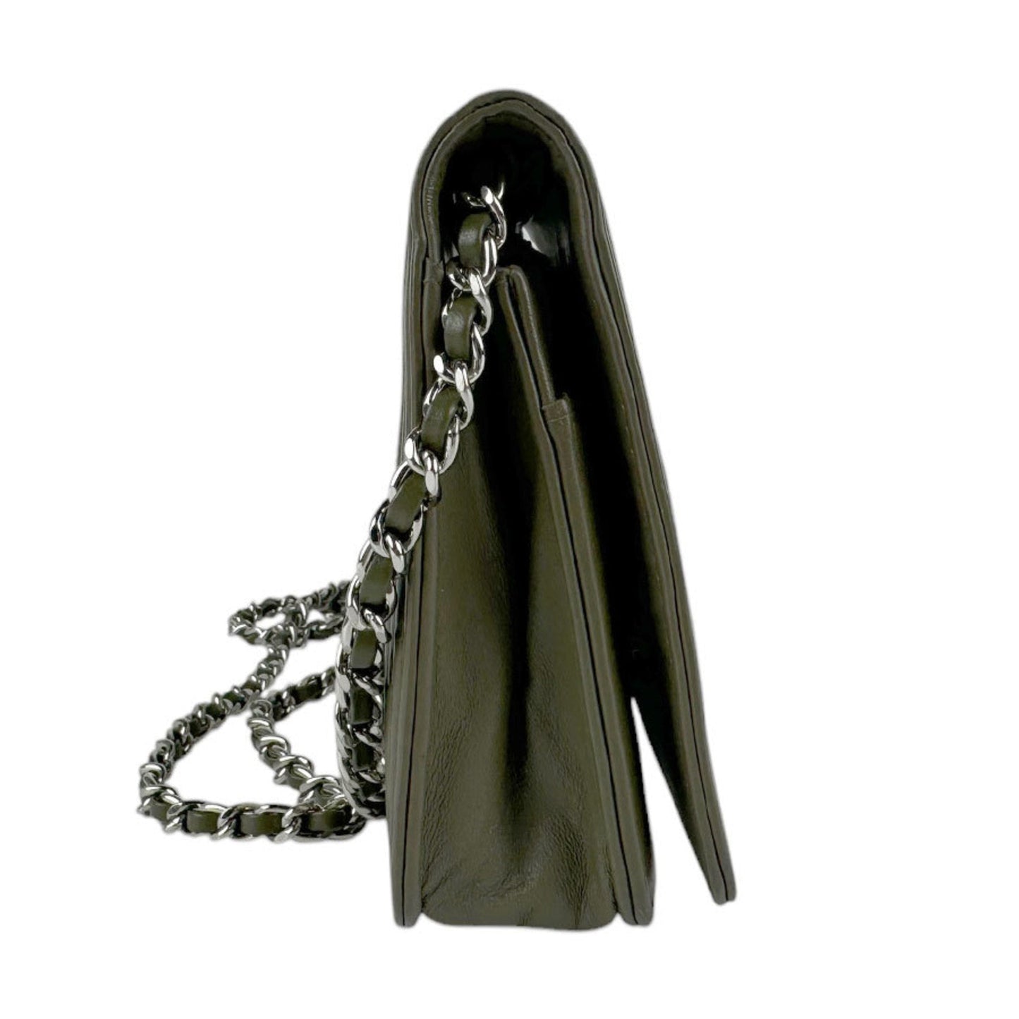 Chanel Leather Boy Flap Bag with Chain Strap