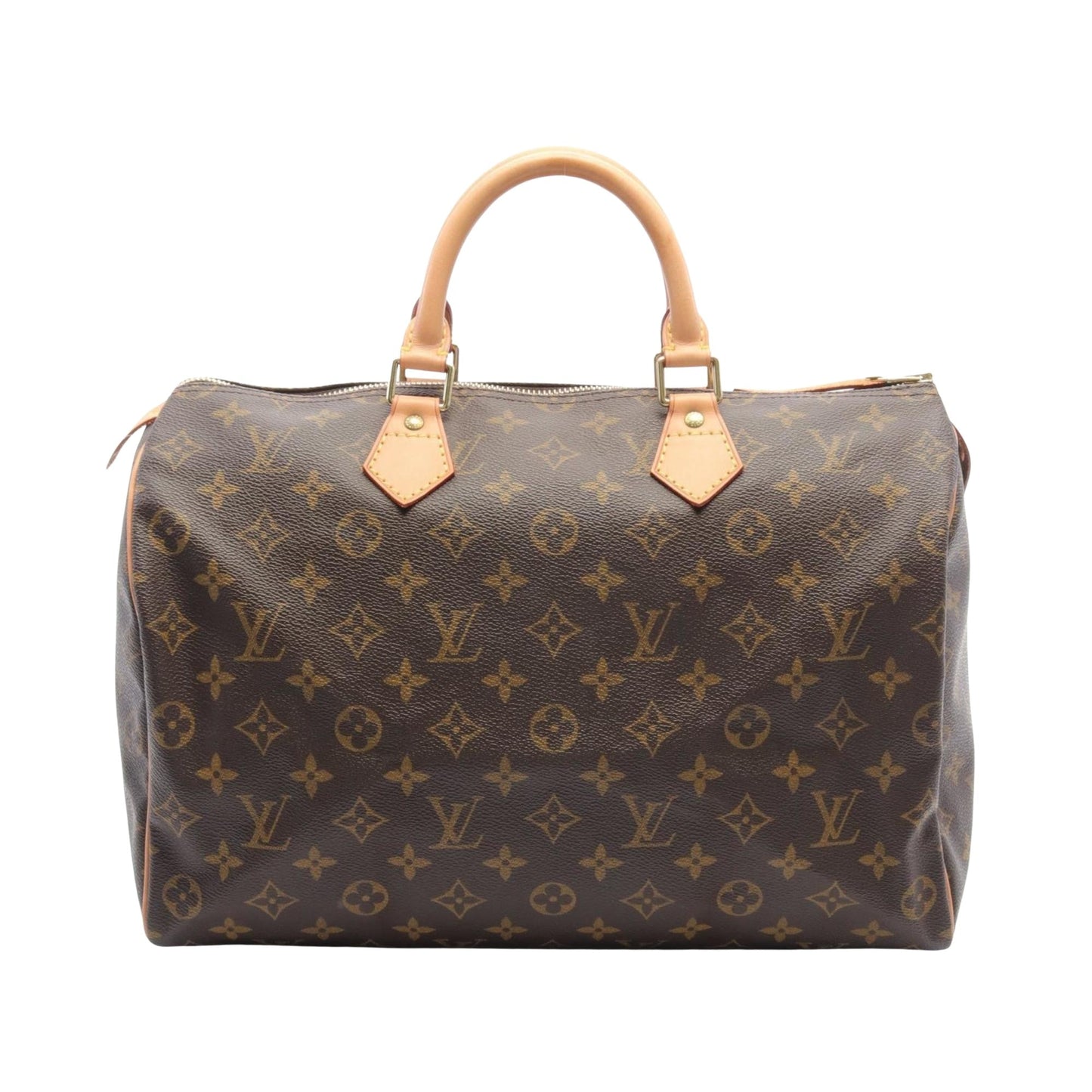 Designer Canvas Speedy Bag in Good Condition