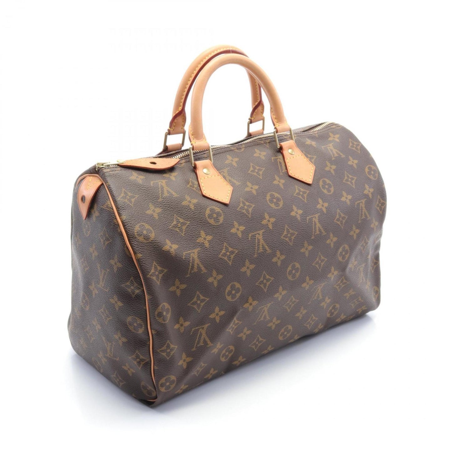 Designer Canvas Speedy Bag in Good Condition