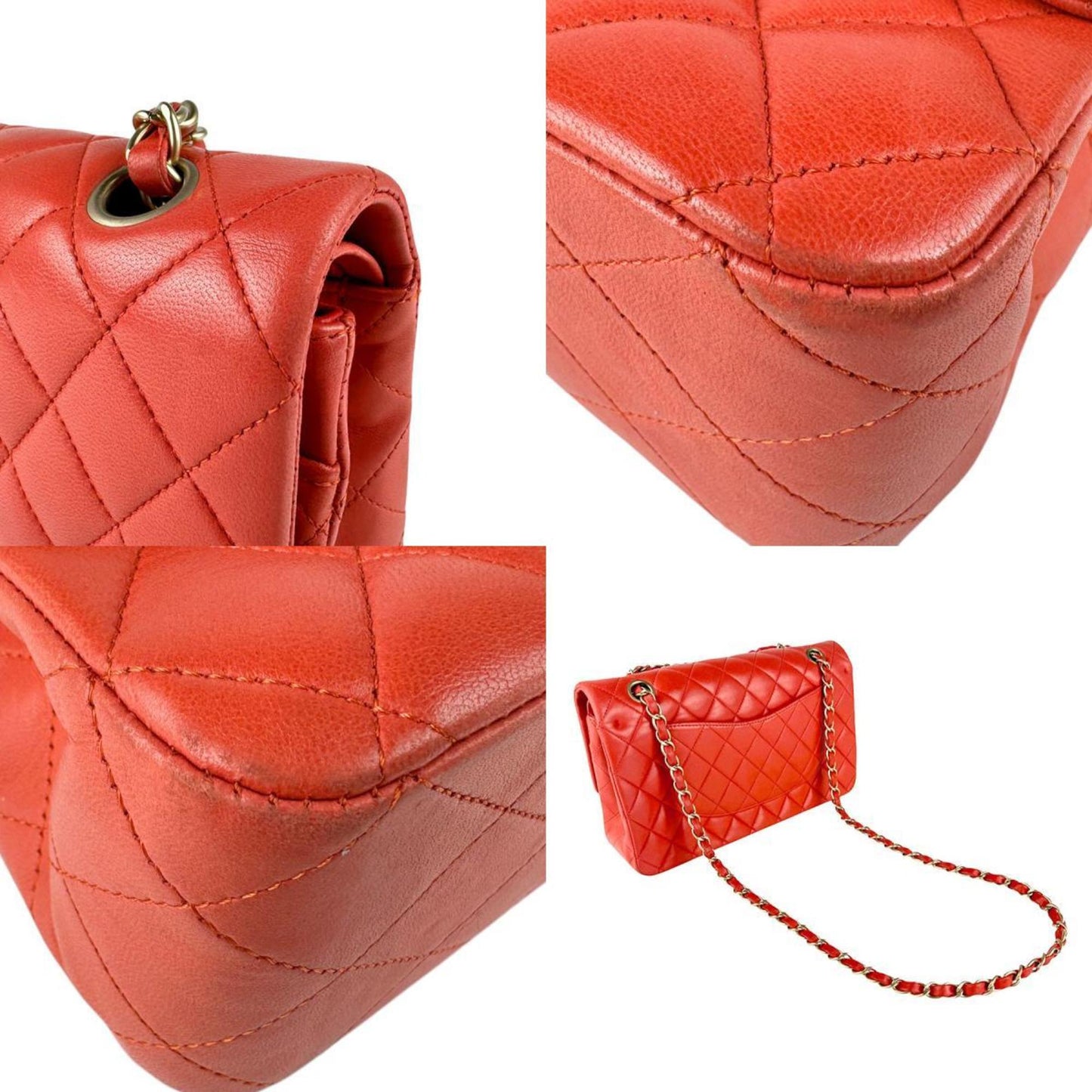 Chanel Timeless Leather Handbag with Minor Wear