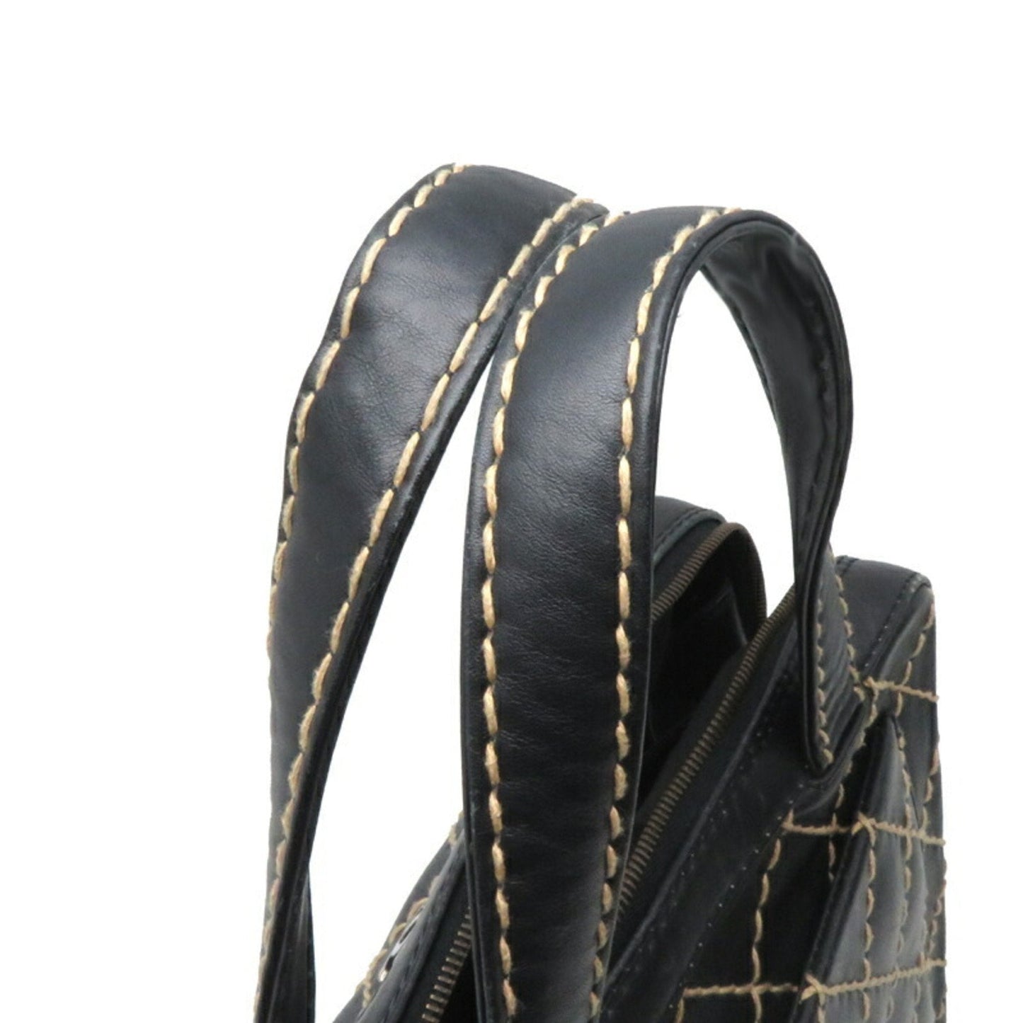 Chanel Elegant Leather Wild Stitch Bag with Dust Bag