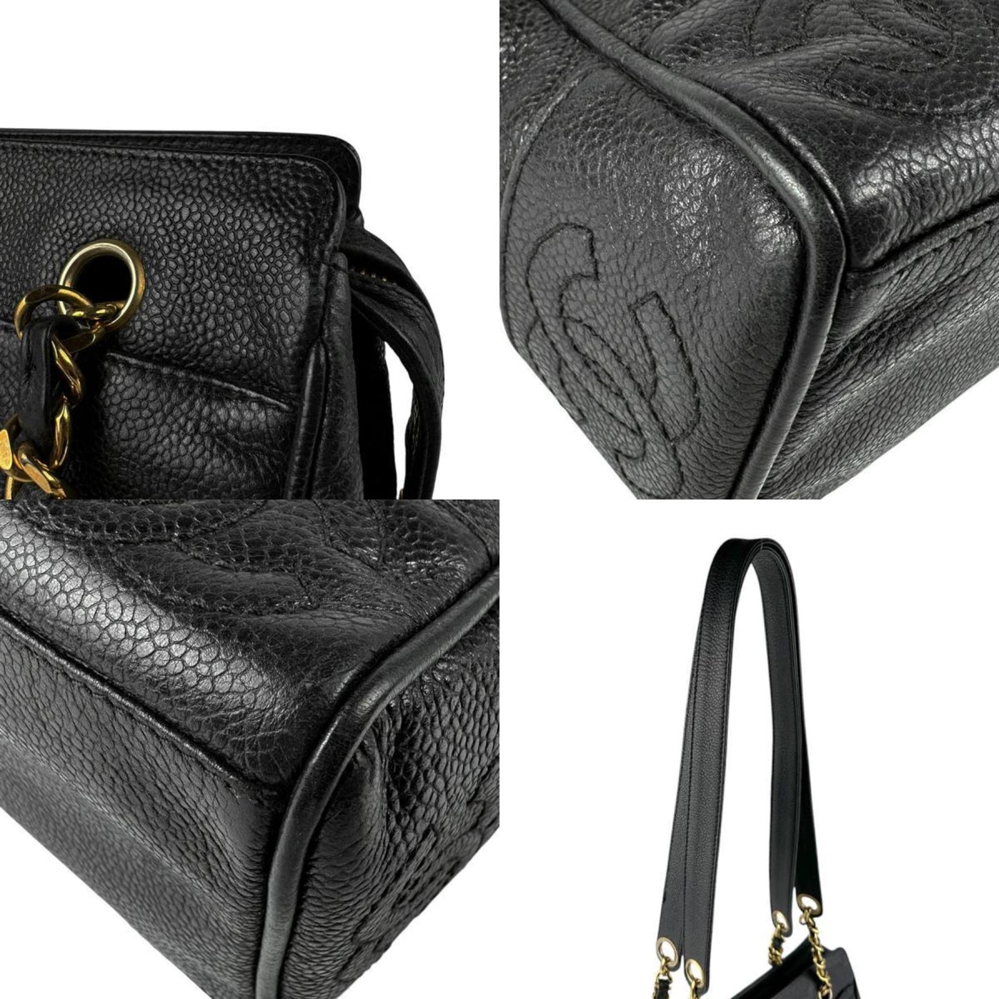 Chanel Classic Caviar Leather Shoulder Bag