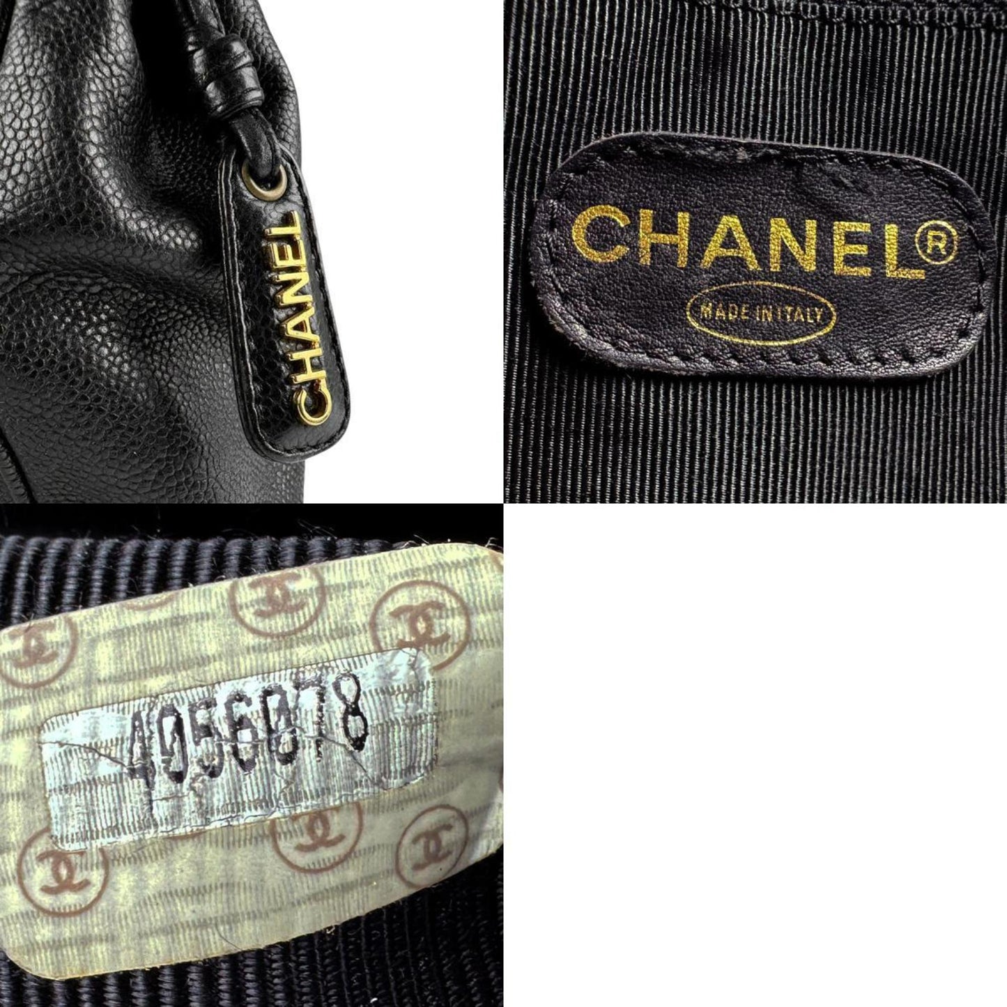 Chanel Classic Caviar Leather Shoulder Bag